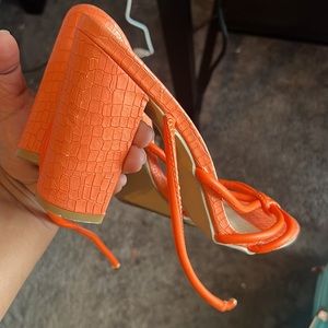 Orange heels